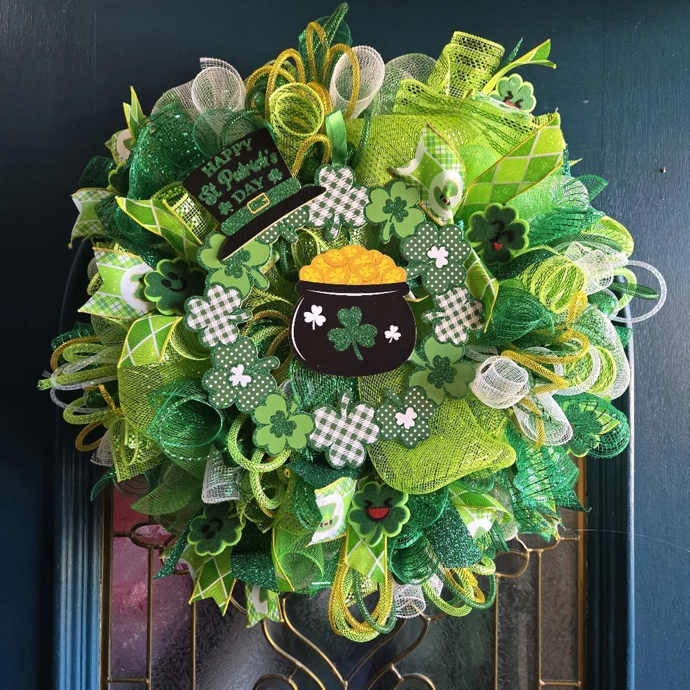 Happy St. Patrick's Day Wreath
